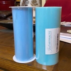 Baby blue tulle